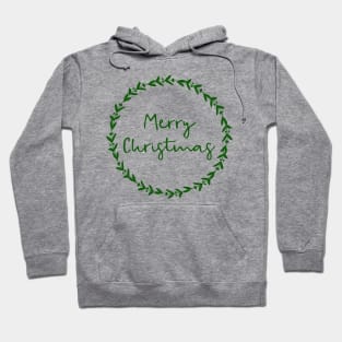 Merry Christmas Wreath Hoodie